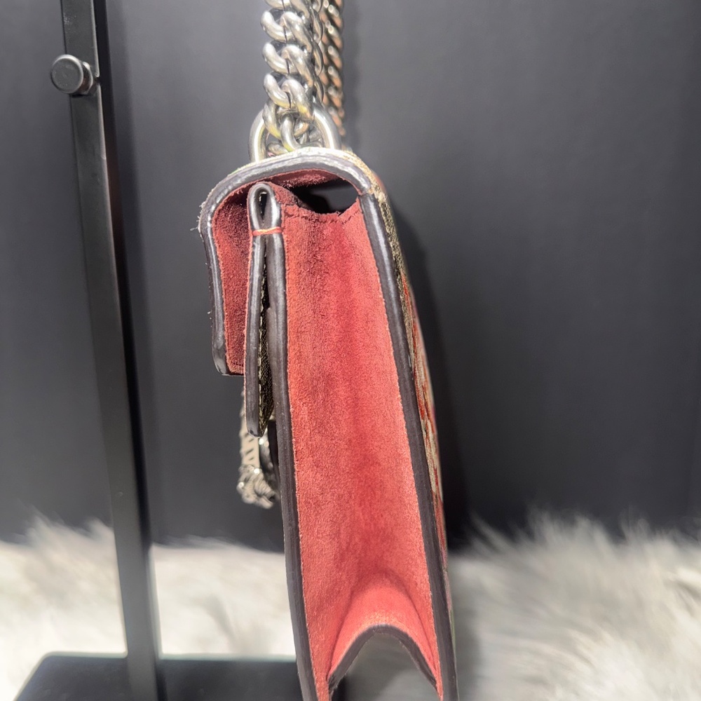 ***SOLD***Gucci Supreme Red Bloom Dionysus Shoulder/Crossbody - Picture 4 of 14